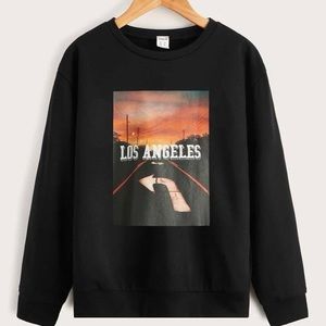 Black California Sweatshirt From SHEIN